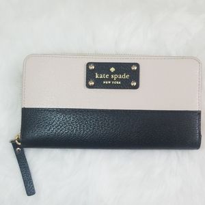 Kate Spade Spencer Colorblock Leather Zip Around C